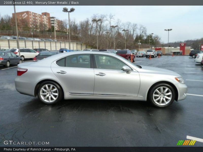 Mercury Silver Metallic / Black 2008 Lexus LS 460