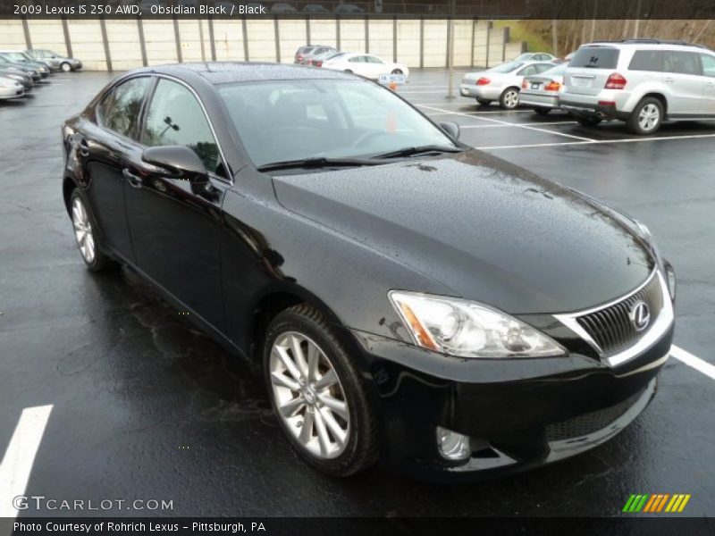 Obsidian Black / Black 2009 Lexus IS 250 AWD