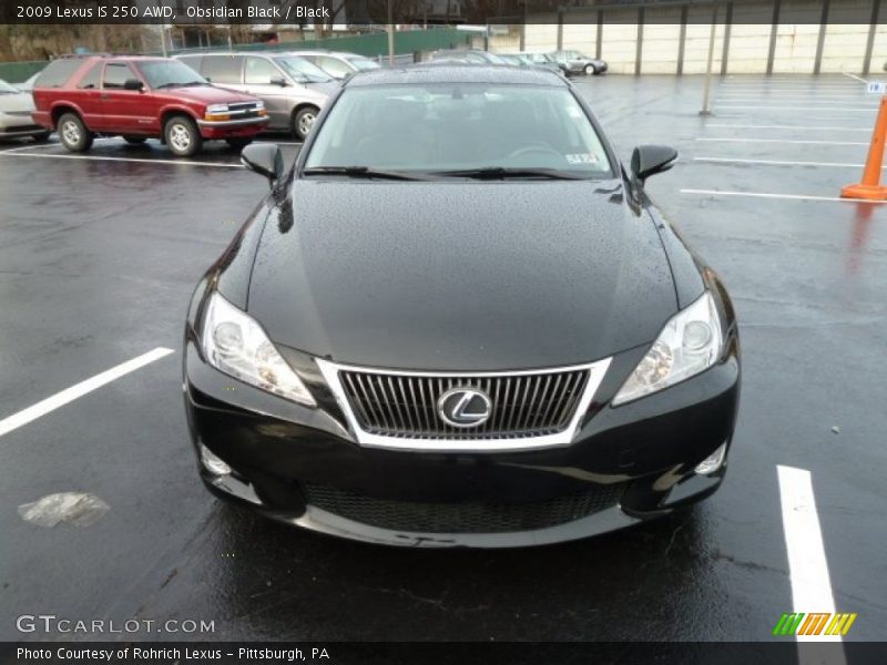 Obsidian Black / Black 2009 Lexus IS 250 AWD