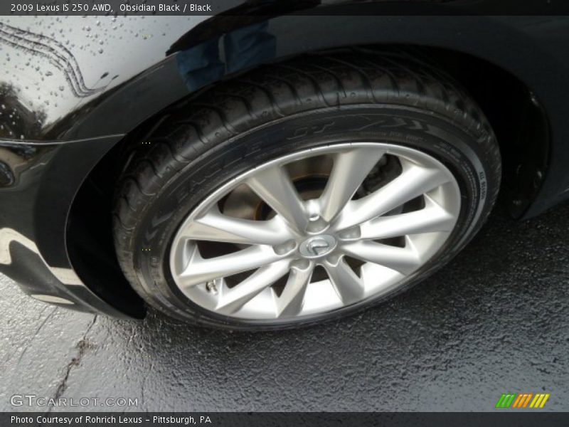 Obsidian Black / Black 2009 Lexus IS 250 AWD