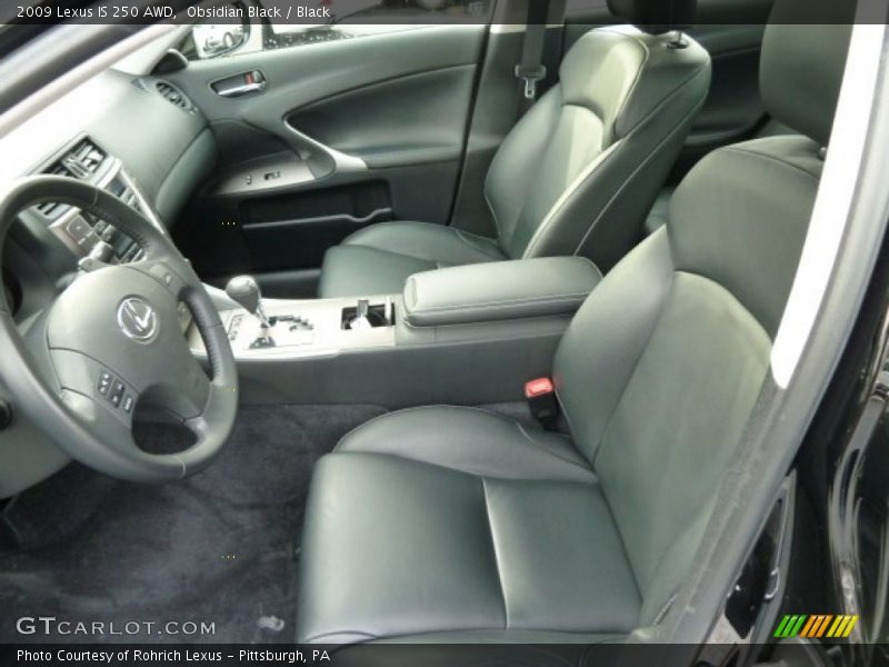 Obsidian Black / Black 2009 Lexus IS 250 AWD