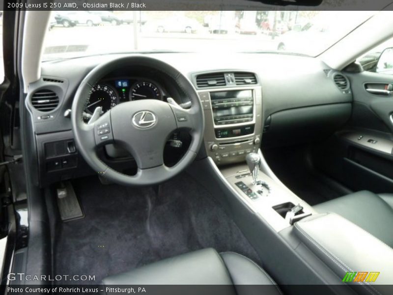 Obsidian Black / Black 2009 Lexus IS 250 AWD