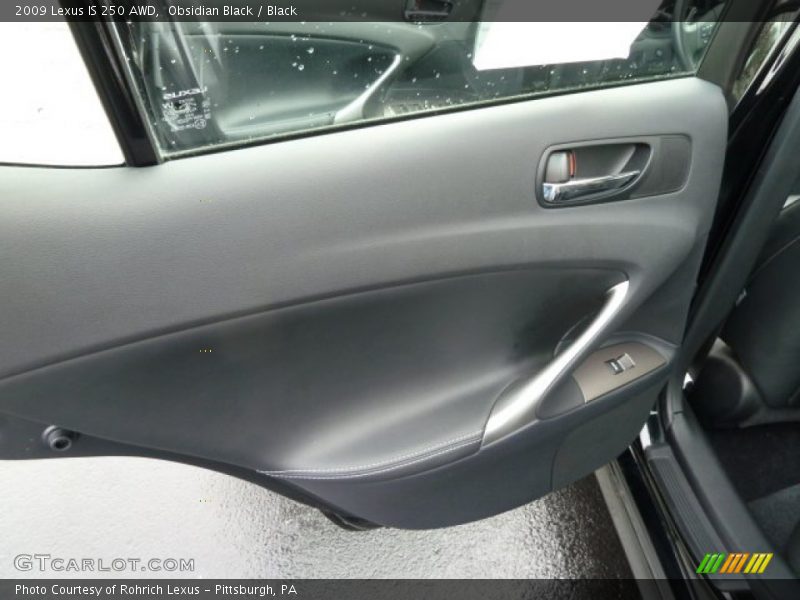 Obsidian Black / Black 2009 Lexus IS 250 AWD