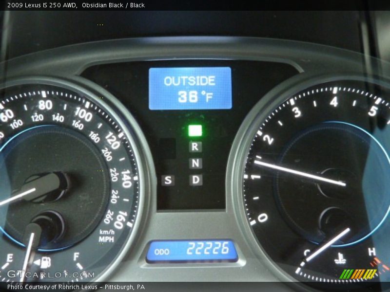 Obsidian Black / Black 2009 Lexus IS 250 AWD