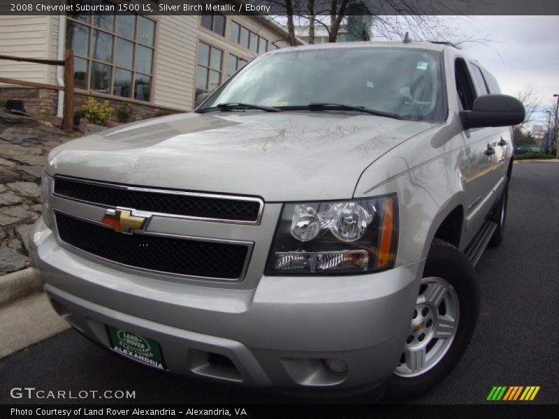 Silver Birch Metallic / Ebony 2008 Chevrolet Suburban 1500 LS