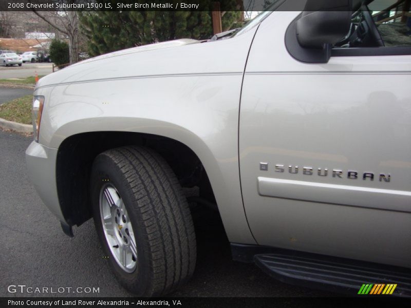 Silver Birch Metallic / Ebony 2008 Chevrolet Suburban 1500 LS