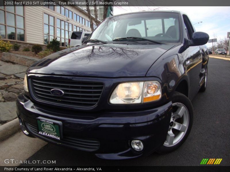 True Blue Metallic / SVT Medium Graphite 2002 Ford F150 SVT Lightning