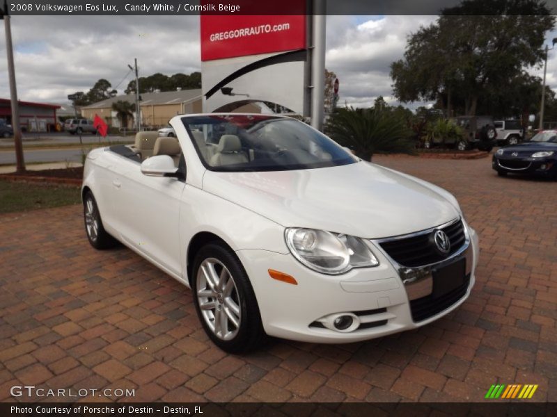 Candy White / Cornsilk Beige 2008 Volkswagen Eos Lux