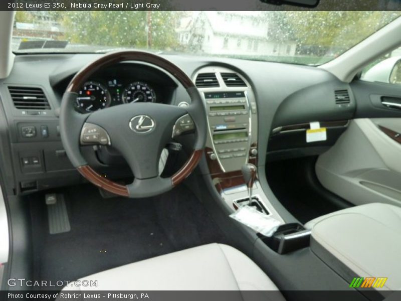 Nebula Gray Pearl / Light Gray 2012 Lexus ES 350