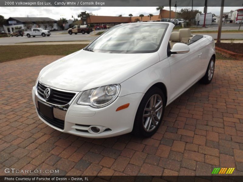 Candy White / Cornsilk Beige 2008 Volkswagen Eos Lux