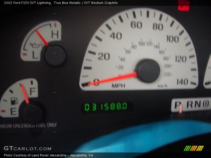 True Blue Metallic / SVT Medium Graphite 2002 Ford F150 SVT Lightning