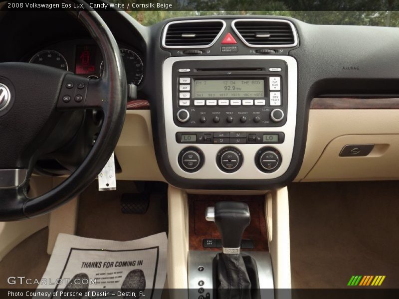 Candy White / Cornsilk Beige 2008 Volkswagen Eos Lux