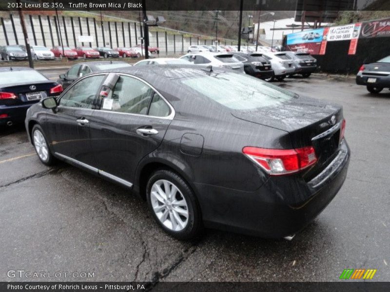 Truffle Brown Mica / Black 2012 Lexus ES 350