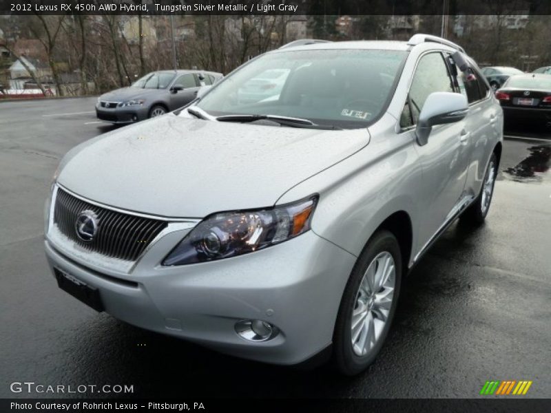 Tungsten Silver Metallic / Light Gray 2012 Lexus RX 450h AWD Hybrid