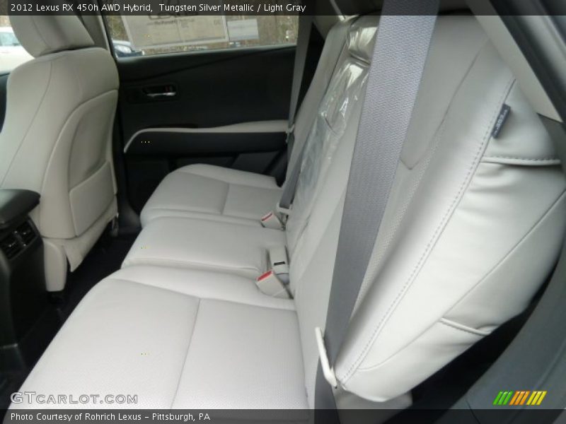 Tungsten Silver Metallic / Light Gray 2012 Lexus RX 450h AWD Hybrid
