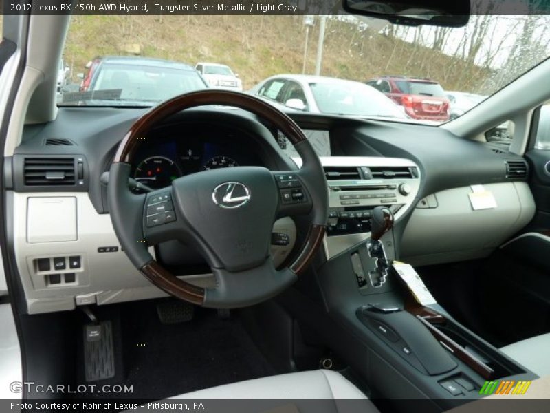  2012 RX 450h AWD Hybrid Light Gray Interior