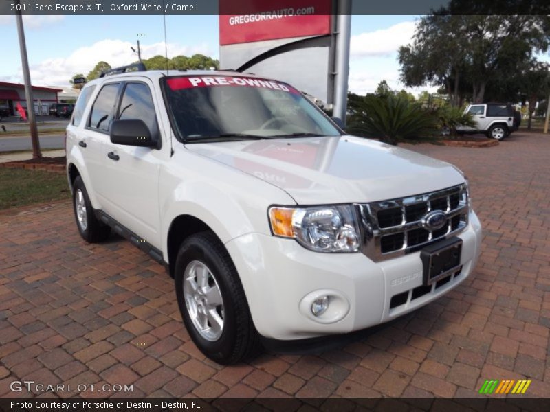 Oxford White / Camel 2011 Ford Escape XLT