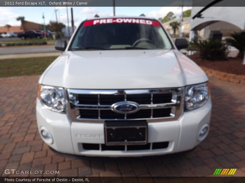Oxford White / Camel 2011 Ford Escape XLT