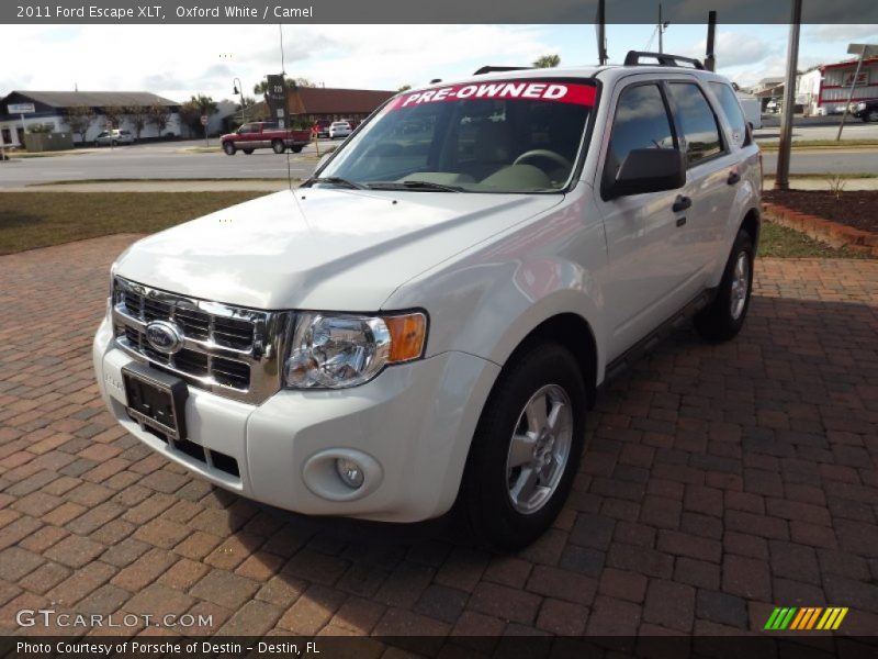 Oxford White / Camel 2011 Ford Escape XLT