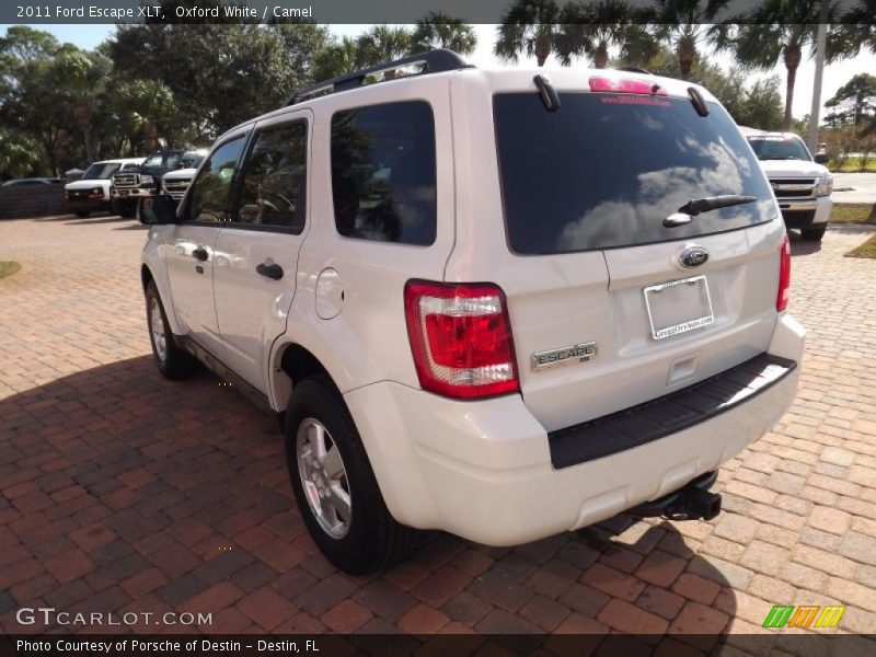Oxford White / Camel 2011 Ford Escape XLT