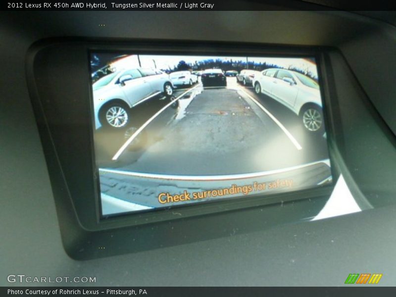 Tungsten Silver Metallic / Light Gray 2012 Lexus RX 450h AWD Hybrid