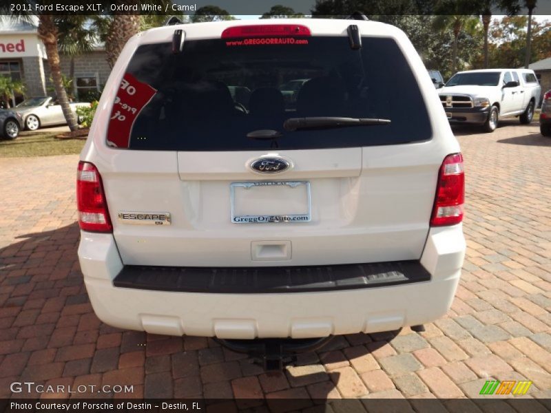 Oxford White / Camel 2011 Ford Escape XLT