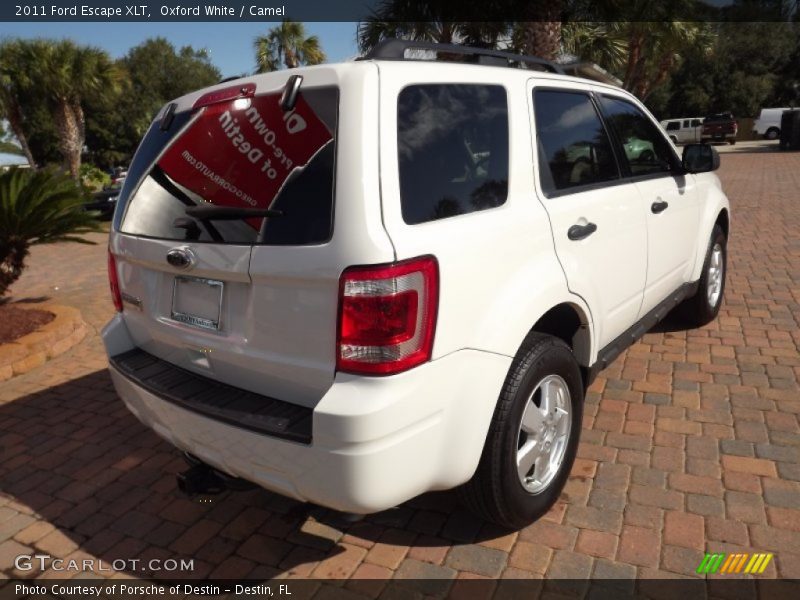 Oxford White / Camel 2011 Ford Escape XLT
