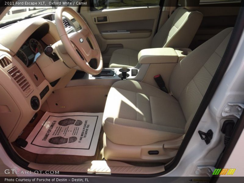 Oxford White / Camel 2011 Ford Escape XLT