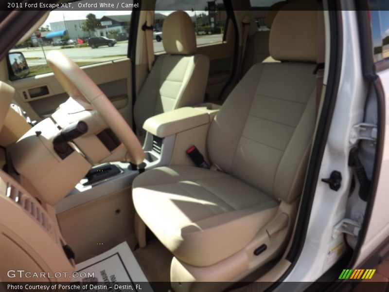 Oxford White / Camel 2011 Ford Escape XLT