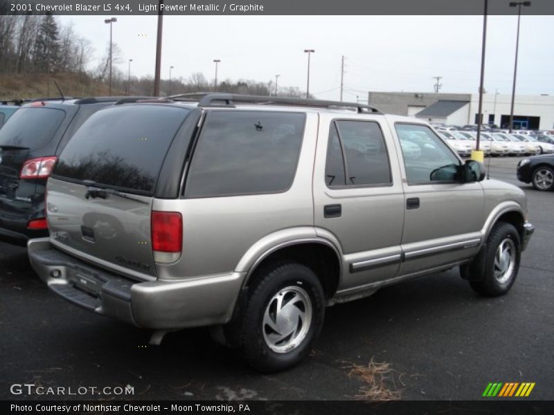 Light Pewter Metallic / Graphite 2001 Chevrolet Blazer LS 4x4