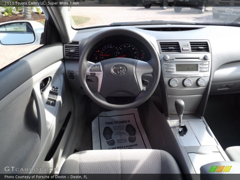Super White / Ash 2011 Toyota Camry LE