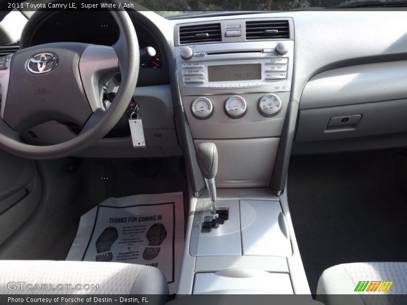 Super White / Ash 2011 Toyota Camry LE