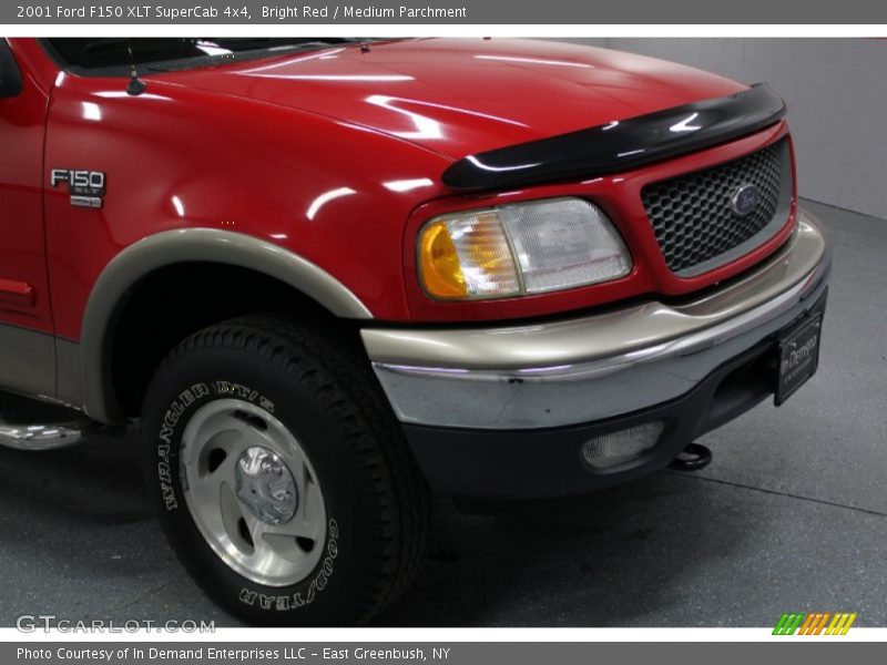 Bright Red / Medium Parchment 2001 Ford F150 XLT SuperCab 4x4