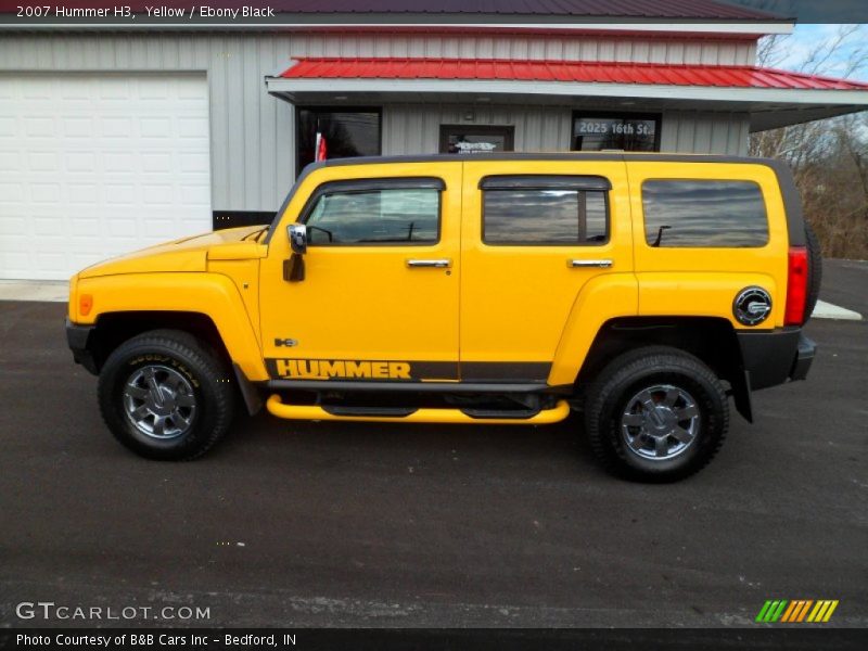 Yellow / Ebony Black 2007 Hummer H3