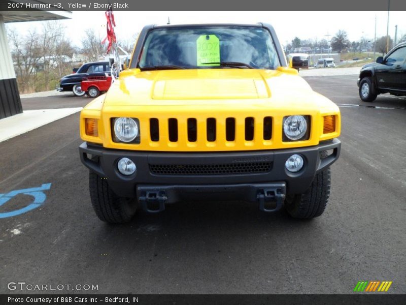 Yellow / Ebony Black 2007 Hummer H3