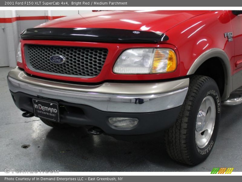 Bright Red / Medium Parchment 2001 Ford F150 XLT SuperCab 4x4