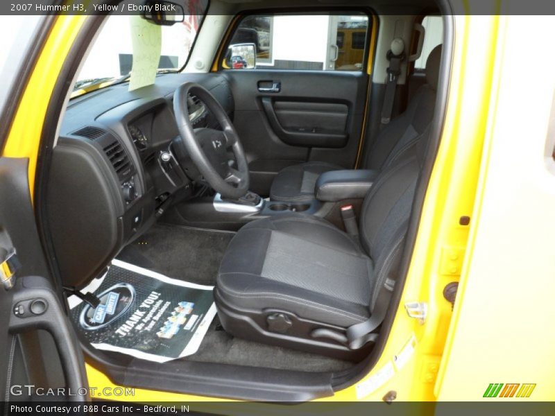 Yellow / Ebony Black 2007 Hummer H3
