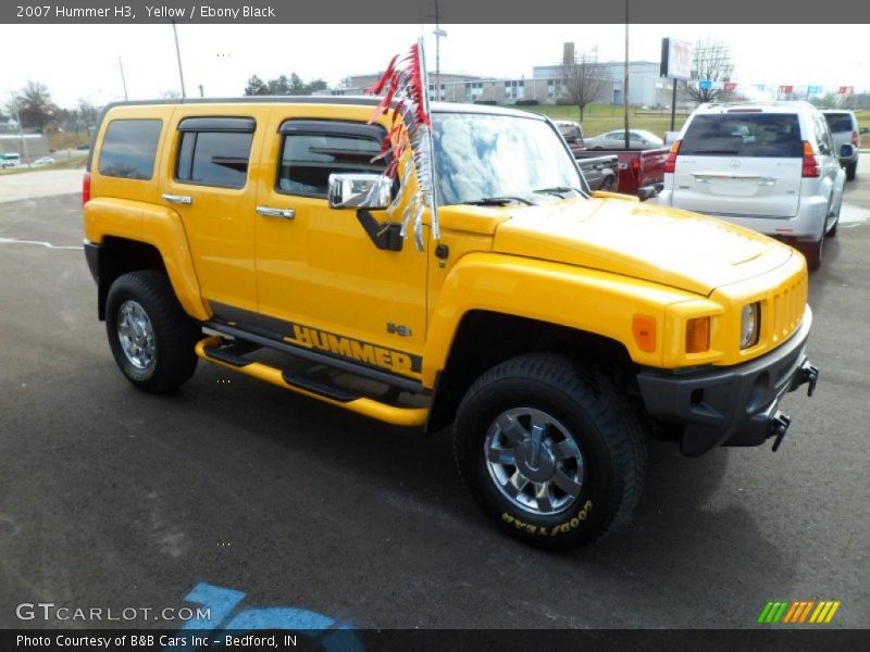 Yellow / Ebony Black 2007 Hummer H3