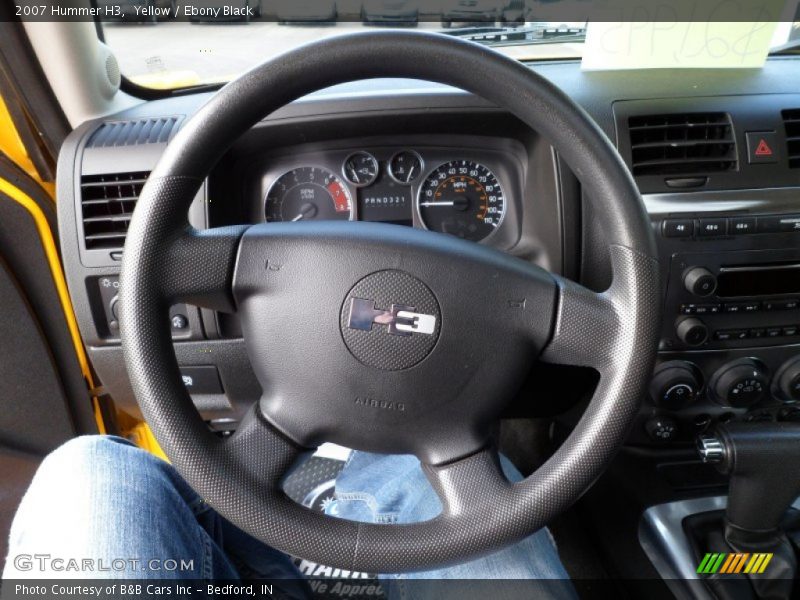 Yellow / Ebony Black 2007 Hummer H3