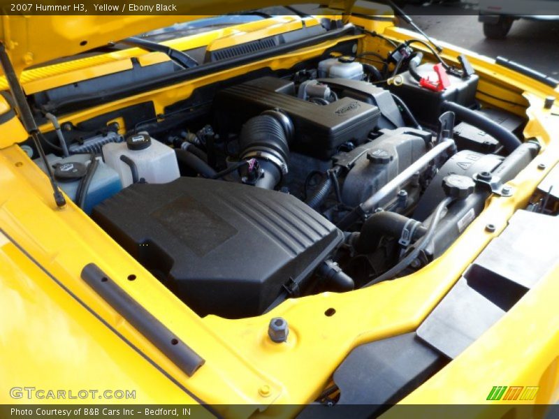 Yellow / Ebony Black 2007 Hummer H3