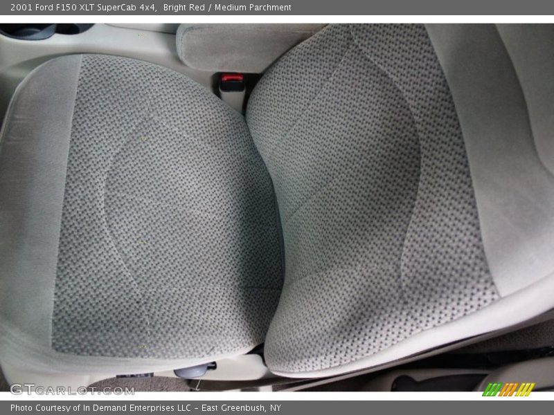 Bright Red / Medium Parchment 2001 Ford F150 XLT SuperCab 4x4