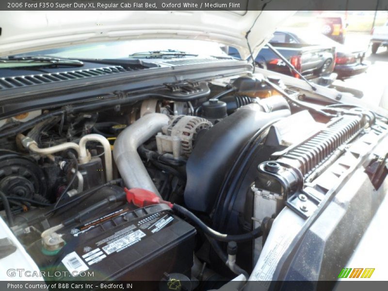 Oxford White / Medium Flint 2006 Ford F350 Super Duty XL Regular Cab Flat Bed