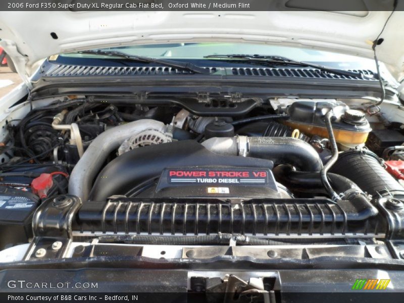 Oxford White / Medium Flint 2006 Ford F350 Super Duty XL Regular Cab Flat Bed