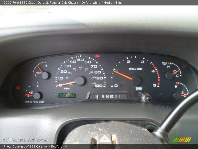  2002 F350 Super Duty XL Regular Cab Chassis XL Regular Cab Chassis Gauges