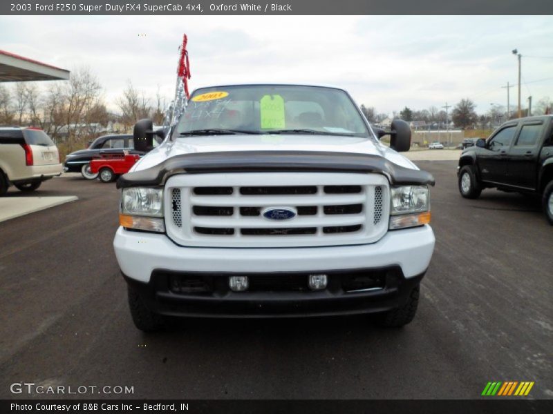 Oxford White / Black 2003 Ford F250 Super Duty FX4 SuperCab 4x4