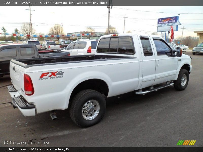 Oxford White / Black 2003 Ford F250 Super Duty FX4 SuperCab 4x4