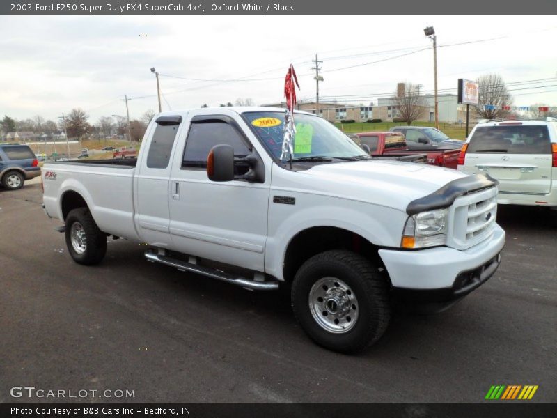Oxford White / Black 2003 Ford F250 Super Duty FX4 SuperCab 4x4