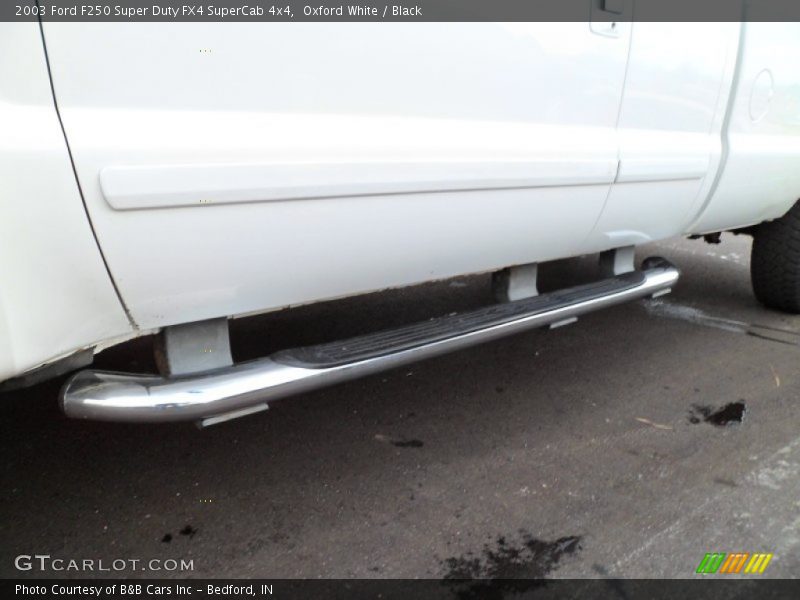 Oxford White / Black 2003 Ford F250 Super Duty FX4 SuperCab 4x4