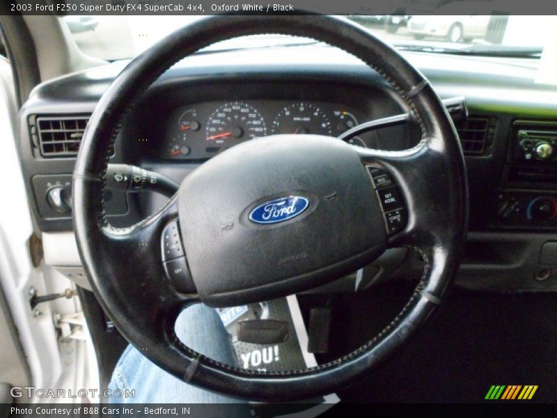 Oxford White / Black 2003 Ford F250 Super Duty FX4 SuperCab 4x4