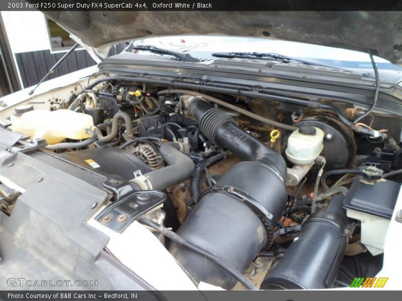 Oxford White / Black 2003 Ford F250 Super Duty FX4 SuperCab 4x4